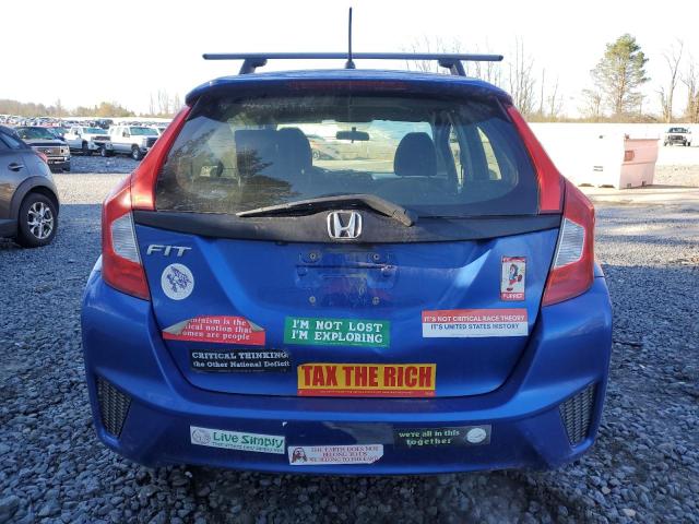 JHMGK5H58HS003409 - 2017 HONDA FIT LX BLUE photo 6