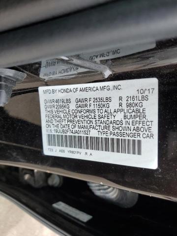 19UUB2F74JA011527 - 2018 ACURA TLX ADVANCE BLACK photo 13