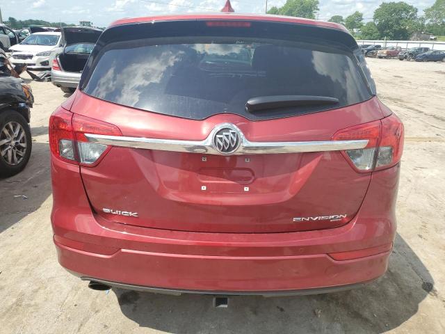 LRBFXCSAXJD009973 - 2018 BUICK ENVISION PREFERRED RED photo 6