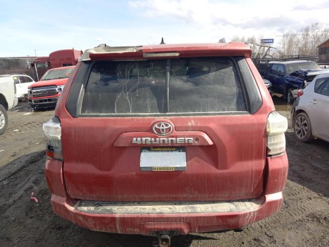 JTEBU5JRXF5220437 - 2015 TOYOTA 4RUNNER SR5 RED photo 6