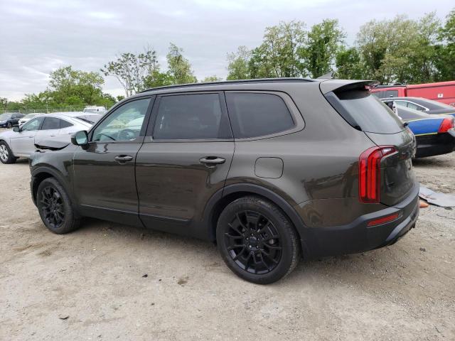 5XYP3DHC1MG189527 - 2021 KIA TELLURIDE EX BROWN photo 2