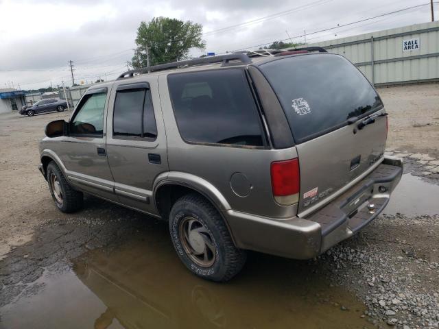 1GNDT13W512136880 - 2001 CHEVROLET BLAZER TAN photo 2