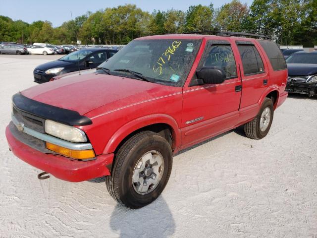 1GNDT13X14A148327 - 2004 CHEVROLET BLAZER RED photo 1