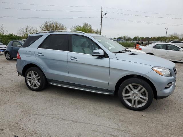 4JGDA5HBXFA461304 - 2015 MERCEDES-BENZ ML 350 4MATIC BLUE photo 4