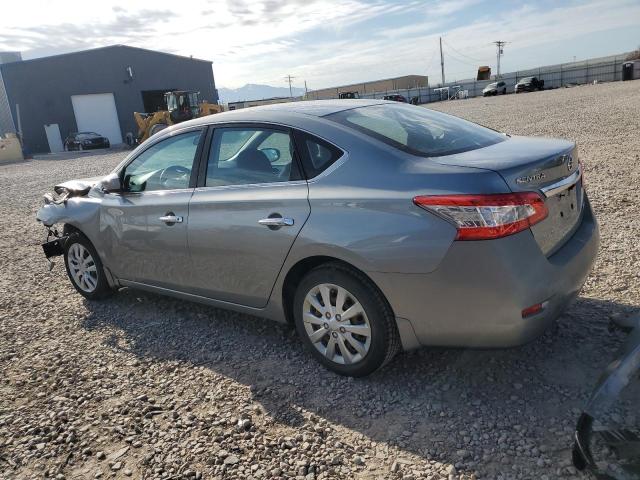 3N1AB7AP1DL711866 - 2013 NISSAN SENTRA S GRAY photo 2