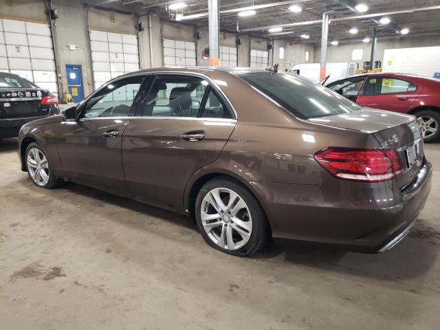 WDDHF8JB5EA906121 - 2014 MERCEDES-BENZ E 350 4MATIC BROWN photo 2