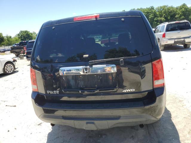 5FNYF4H22EB015526 - 2014 HONDA PILOT LX BLACK photo 6