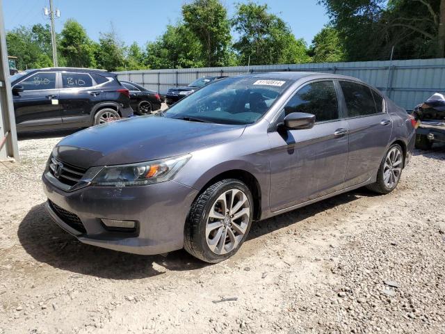 1HGCR2F59EA274558 - 2014 HONDA ACCORD SPORT GRAY photo 1