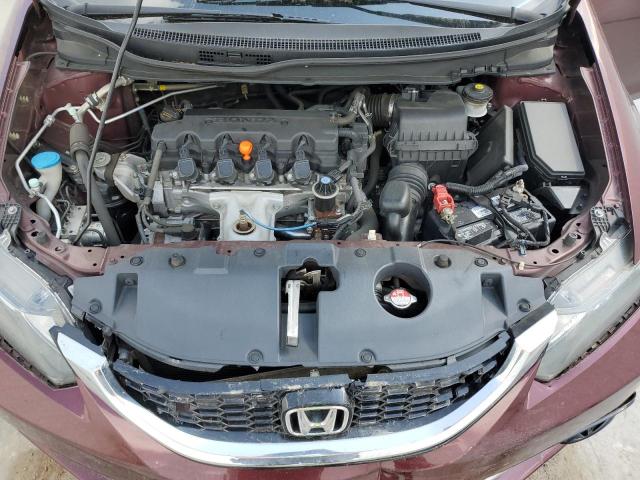 19XFB2F98DE087780 - 2013 HONDA CIVIC EXL Bordo foto 11