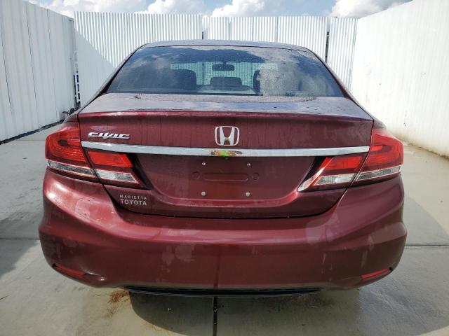 19XFB2F98DE087780 - 2013 HONDA CIVIC EXL Bordo foto 6