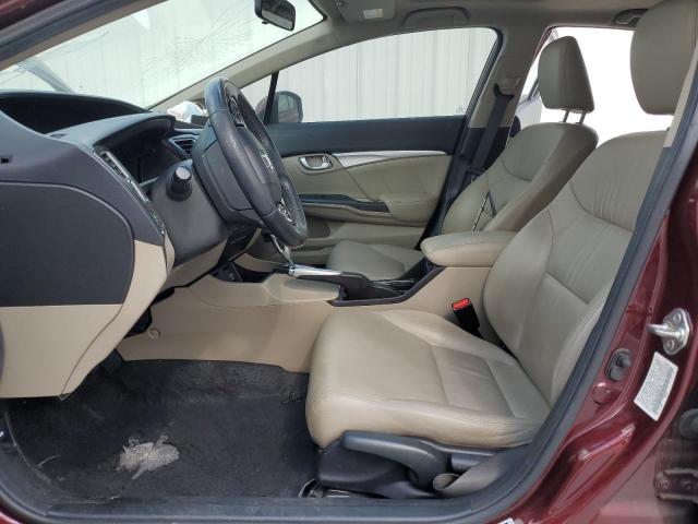 19XFB2F98DE087780 - 2013 HONDA CIVIC EXL Bordo foto 7