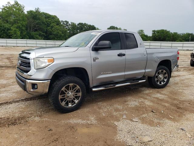 5TFUW5F17EX383639 - 2014 TOYOTA TUNDRA DOUBLE CAB SR/SR5 SILVER photo 1