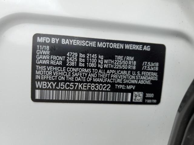 WBXYJ5C57KEF83022 - 2019 BMW X2 XDRIVE28I WHITE photo 13