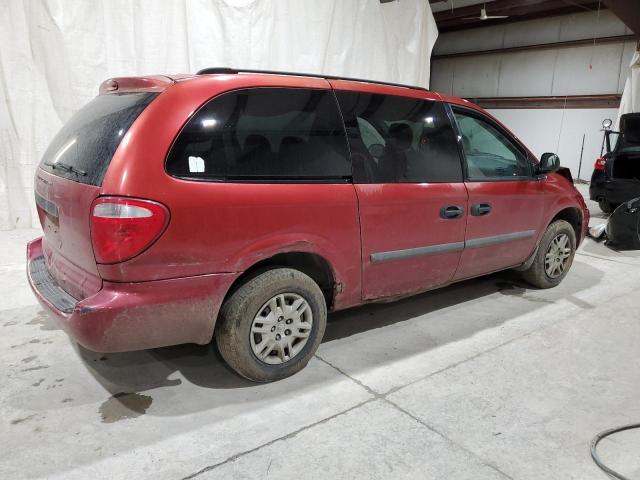 1D4GP24R17B212454 - 2007 DODGE GRAND CARA SE RED photo 3