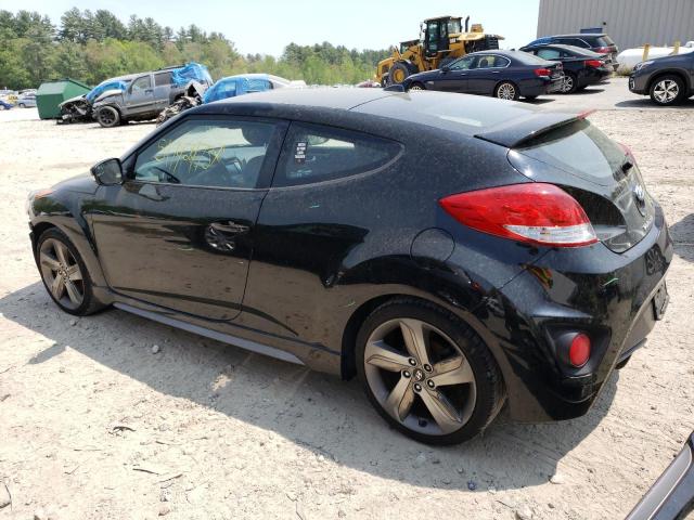 KMHTC6AEXFU226237 - 2015 HYUNDAI VELOSTER TURBO BLACK photo 2