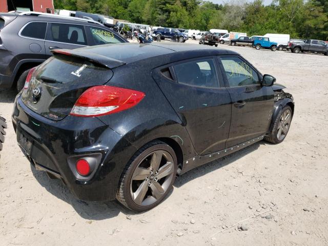 KMHTC6AEXFU226237 - 2015 HYUNDAI VELOSTER TURBO BLACK photo 3