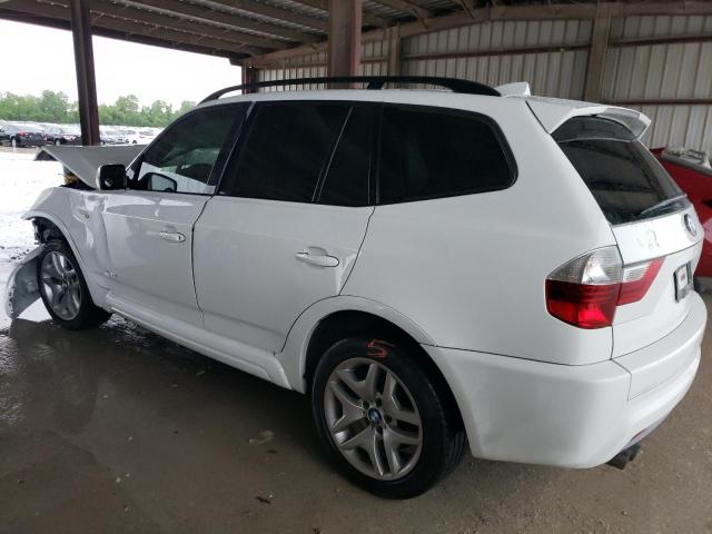 WBXPC93409WJ30897 - 2009 BMW X3 XDRIVE30I WHITE photo 2