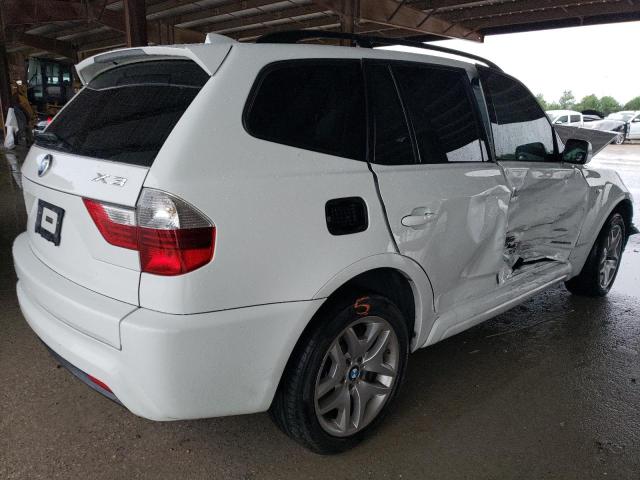 WBXPC93409WJ30897 - 2009 BMW X3 XDRIVE30I WHITE photo 3