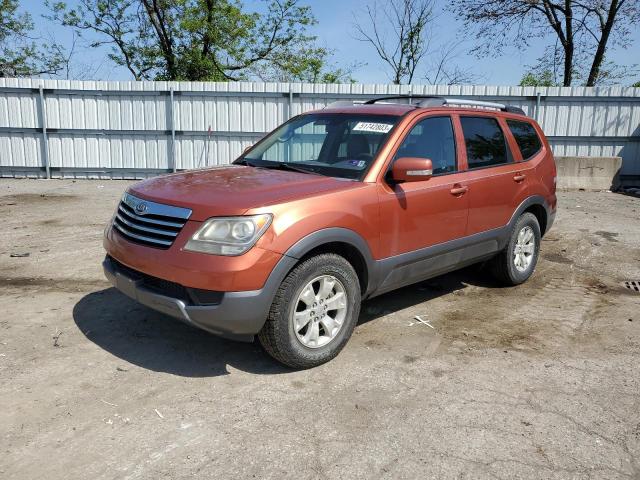 KNDJH741095027675 - 2009 KIA BORREGO LX ORANGE photo 1