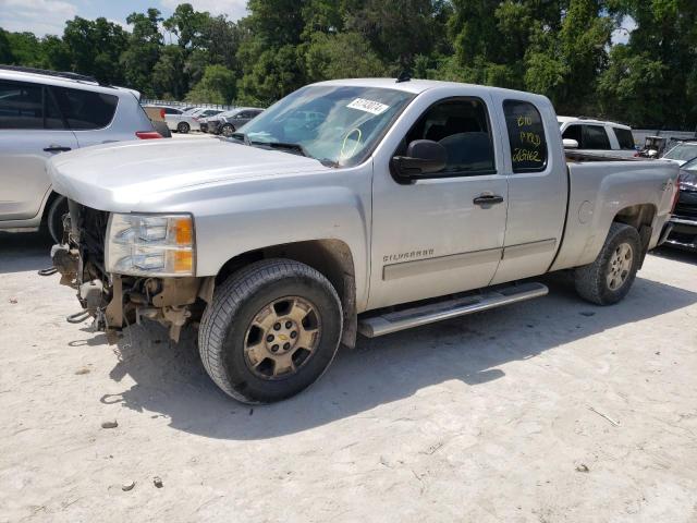 1GCRKSE78CZ137027 - 2012 CHEVROLET SILVERADO K1500 LT SILVER photo 1