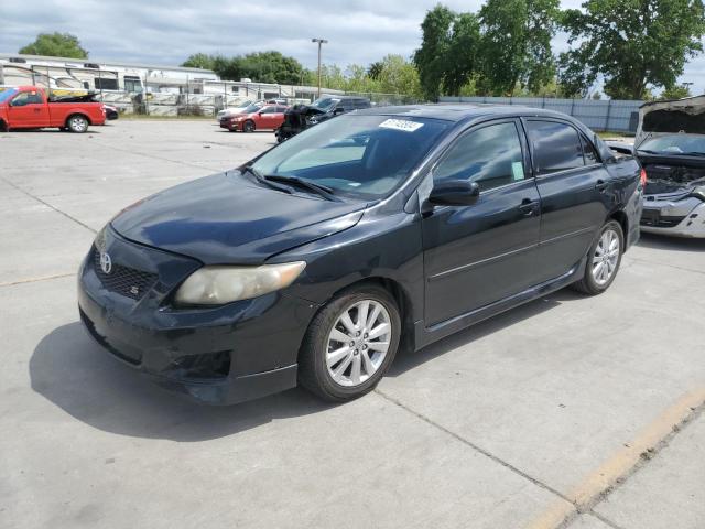 1NXBU40E49Z091386 - 2009 TOYOTA COROLLA BASE BLACK photo 1