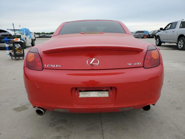 JTHFN48Y230048597 - 2003 LEXUS SC 430 RED photo 6