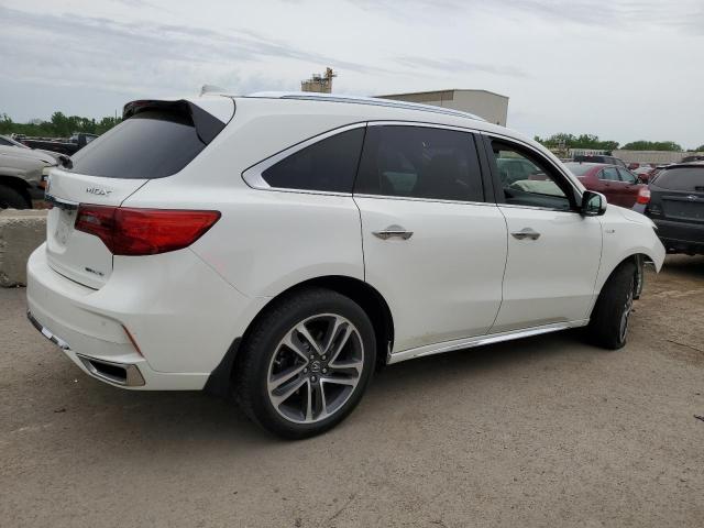 5FRYD7H75HB000962 - 2017 ACURA MDX SPORT HYBRID ADVANCE WHITE photo 3