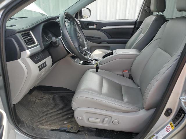 5TDJZRFH4KS618742 - 2019 TOYOTA HIGHLANDER SE SILVER photo 7