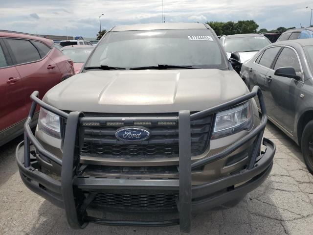 1FM5K8AR6KGA64948 - 2019 FORD EXPLORER POLICE INTERCEPTOR TAN photo 5