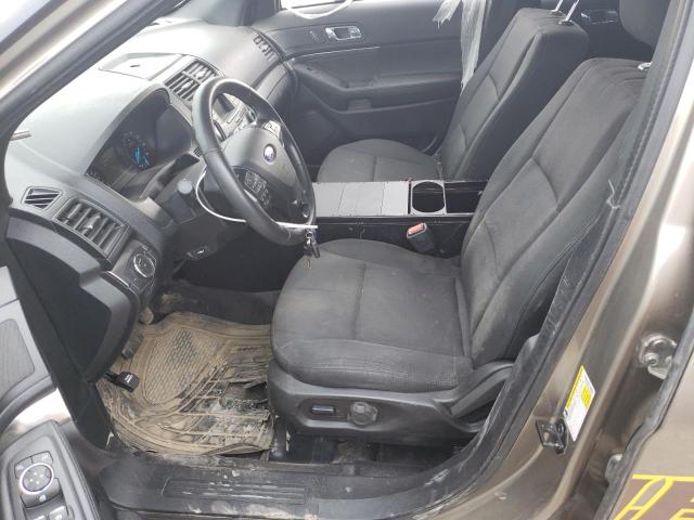 1FM5K8AR6KGA64948 - 2019 FORD EXPLORER POLICE INTERCEPTOR TAN photo 7
