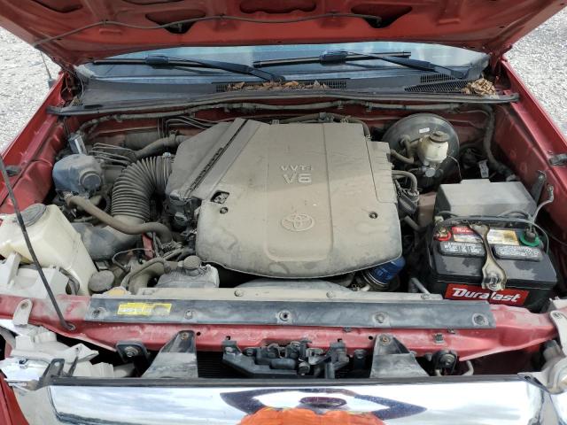 5TFJU4GNXDX034901 - 2013 TOYOTA TACOMA DOUBLE CAB PRERUNNER RED photo 11