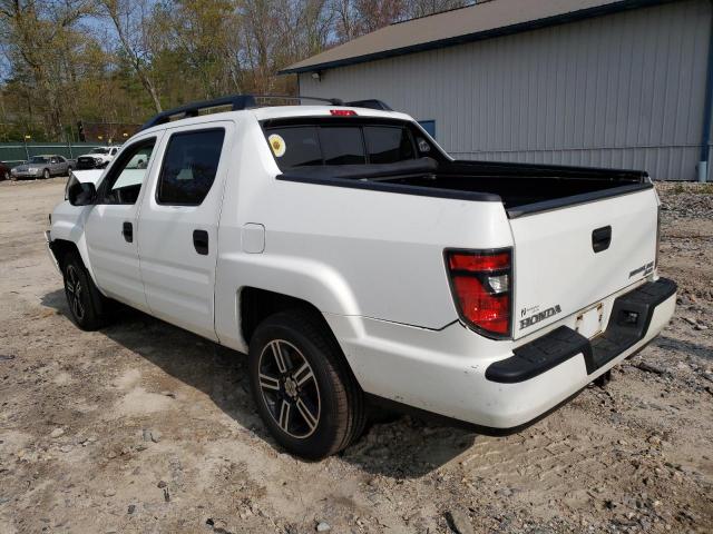 5FPYK1F74CB455017 - 2012 HONDA RIDGELINE SPORT WHITE photo 2