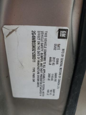 2G4WB55K921288311 - 2002 BUICK REGAL LS 金色 照片 12