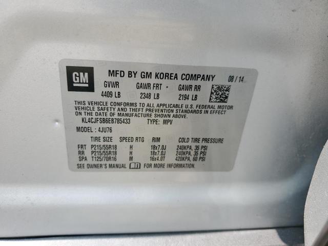 KL4CJFSB6EB785433 - 2014 BUICK ENCORE CONVENIENCE Gümüş foto 12