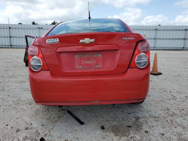 1G1JA5SH5D4131157 - 2013 CHEVROLET SONIC LS RED photo 6