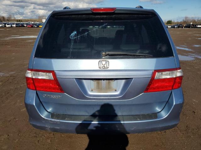 5FNRL38607B510997 - 2007 HONDA ODYSSEY EXL BLUE photo 6