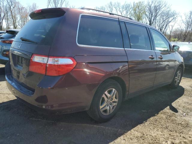 5FNRL38737B406318 - 2007 HONDA ODYSSEY EXL MAROON photo 3