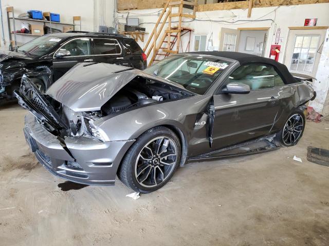 1ZVBP8FF7E5304187 - 2014 FORD MUSTANG GT GRAY photo 1