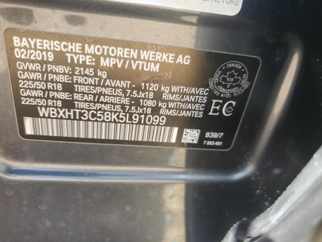 WBXHT3C58K5L91099 - 2019 BMW X1 XDRIVE28I CHARCOAL photo 13