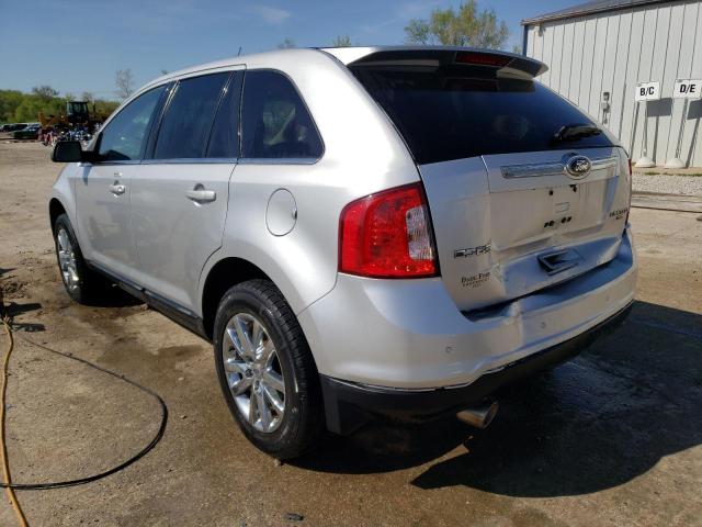 2FMDK4KC5BBB31514 - 2011 FORD EDGE LIMITED SILVER photo 2