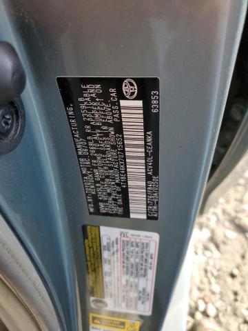 4T1BE46KX7U715652 - 2007 TOYOTA CAMRY CE SILVER photo 12