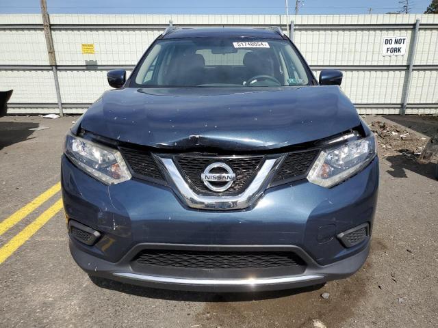 JN8AT2MV2GW134971 - 2016 NISSAN ROGUE S BLUE photo 5