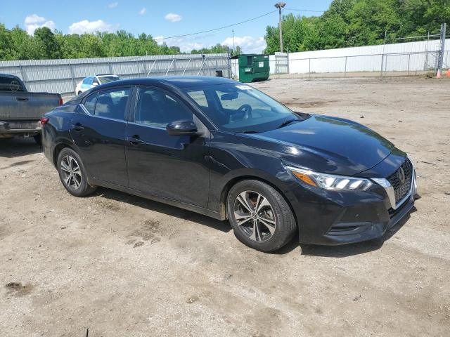 3N1AB8CV9MY306374 - 2021 NISSAN SENTRA SV BLACK photo 4