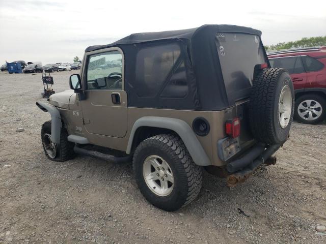 1J4FA39S74P784603 - 2004 JEEP WRANGLER X BEIGE photo 2