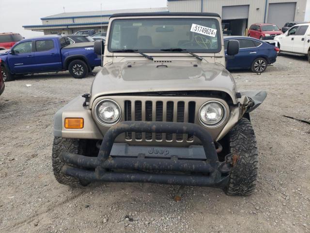 1J4FA39S74P784603 - 2004 JEEP WRANGLER X BEIGE photo 5