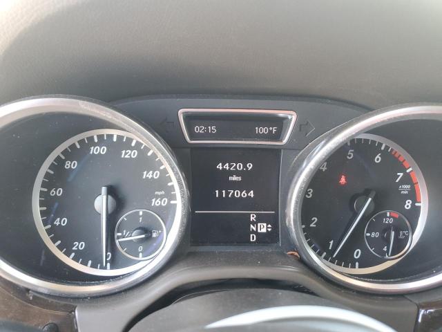 4JGDA5HB2CA005020 - 2012 MERCEDES-BENZ ML 350 4MATIC WHITE photo 9