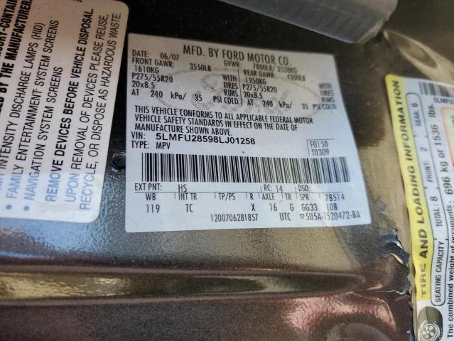 5LMFU28598LJ01258 - 2008 LINCOLN NAVIGATOR ყავისფერი ფოტო 13