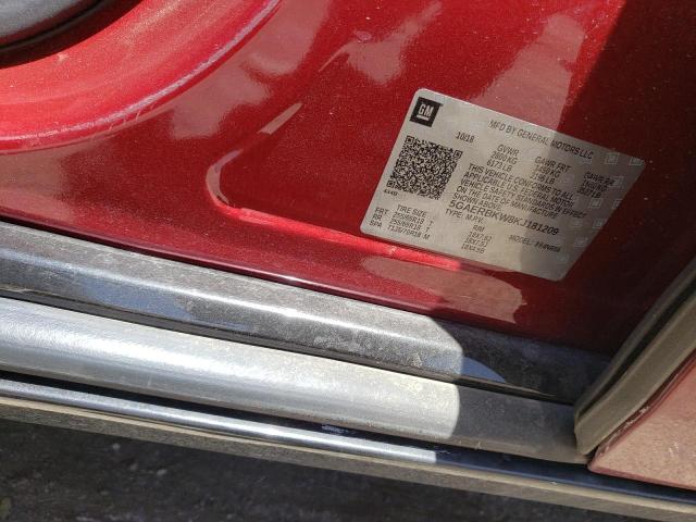 5GAERBKW8KJ181209 - 2019 BUICK ENCLAVE ESSENCE 红色 照片 12