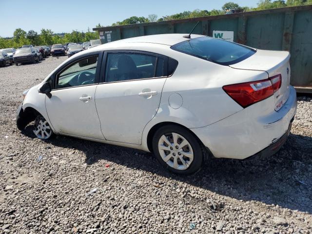 KNADM4A34F6424466 - 2015 KIA RIO LX WHITE photo 2