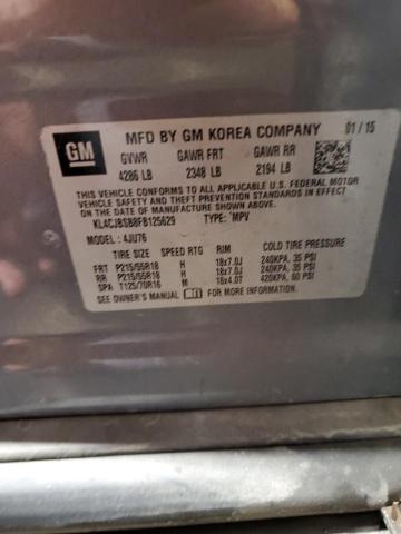 KL4CJBSB8FB125629 - 2015 BUICK ENCORE CONVENIENCE 银色 照片 12